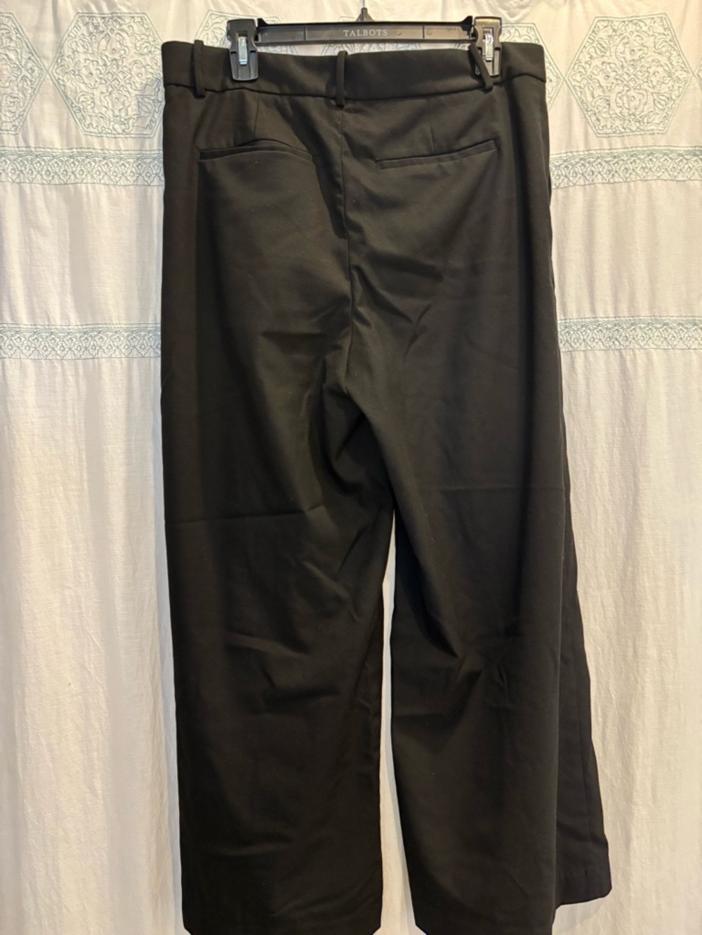 Madewell Petite Harlow Superwide Leg Trouser in Brushed Twill - Picture 2 of 4